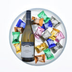 Perfecte Combinatie - Glazenschaal, wijn en chocolade